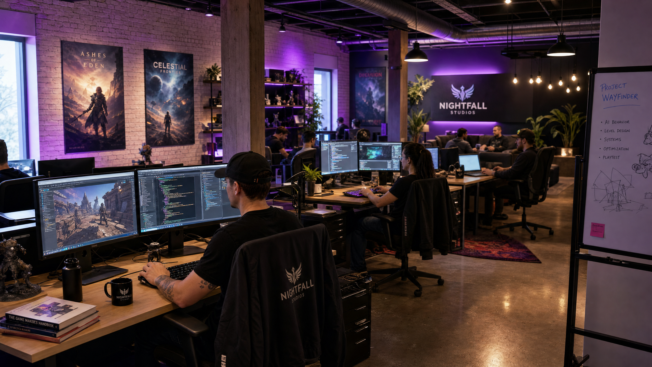 BlitzSector team at work